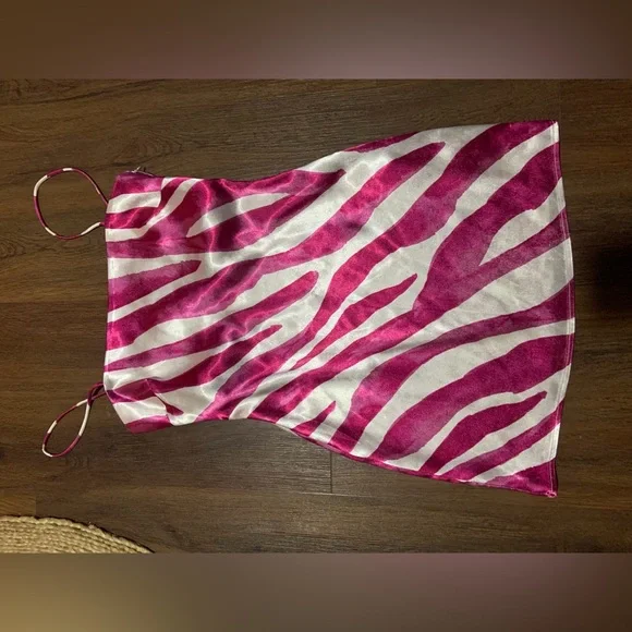 Rhea Mini Dress
The East Order pink zebra print slip party revolve formal $170 - Picture 12 of 14